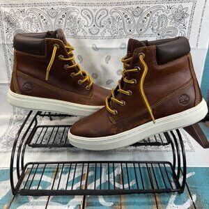 Timberland Londyn 6” Boots Sz Woman 7.5 Brown Leather A1ITY A1746 New with Flaws